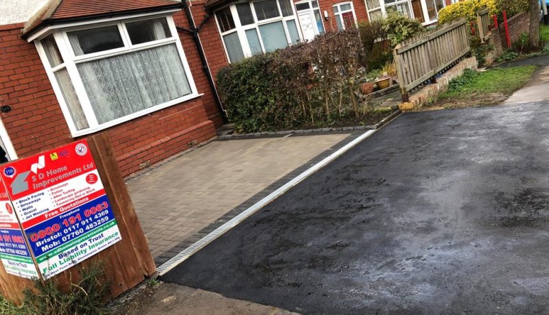 Block Paving Driveway with Tarmac Apron in Bristol City