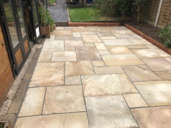 Our patio team working in Chipping Sodbury