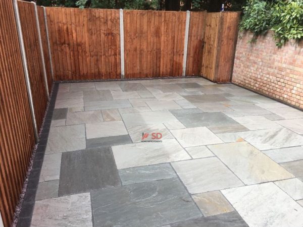 Riven slab installation in Chipping Sodbury