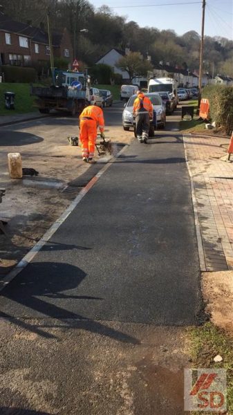 Tarmac installation in Banwell