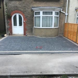 Block Paved Driveway with Fence in Weston-Super-Mare