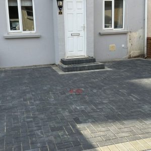 Block Paved Driveway with Fencing and Drainage in Chepstow, Wales