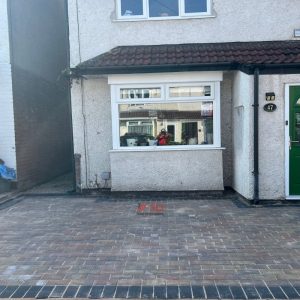 Brindle and Charcoal Block Paved Driveway in Kingswood, Bristol