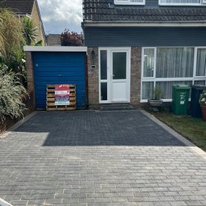 Charcoal Block Paved Driveway in Henbury, Bristol