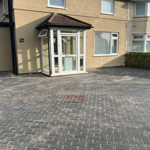 Charcoal Block Paved Driveway in Knowle, Bristol