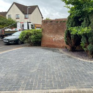 Charcoal Block Paved Driveway in Longwell Green, Bristol