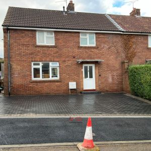 Charcoal Block Paved Driveway with Dropped Kerb in Downend, Bristol