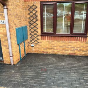 Charcoal Block Paved House Entrance in Longwell Green, Bristol