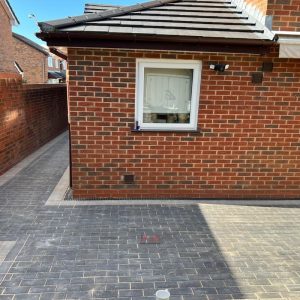 Charcoal Block Paved Patio and Pathway in Yate, Bristol