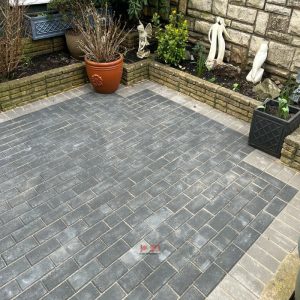 Charcoal Block Paved Patio in Hanham, Bristol