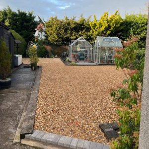 Gravelled Back Garden Area in Bridgwater, Somerset