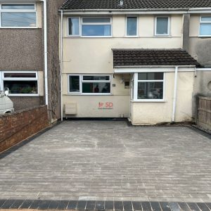 Natural Block Paved Driveway with Charcoal Border in Yate, Bristol