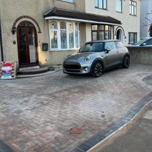 Block Paved Driveway in Autumn Mix Colour and Dropped Kerb…