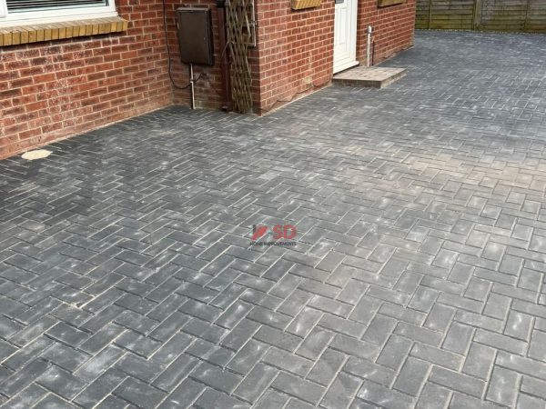 Charcoal Paved Driveway in Yate, Bristol