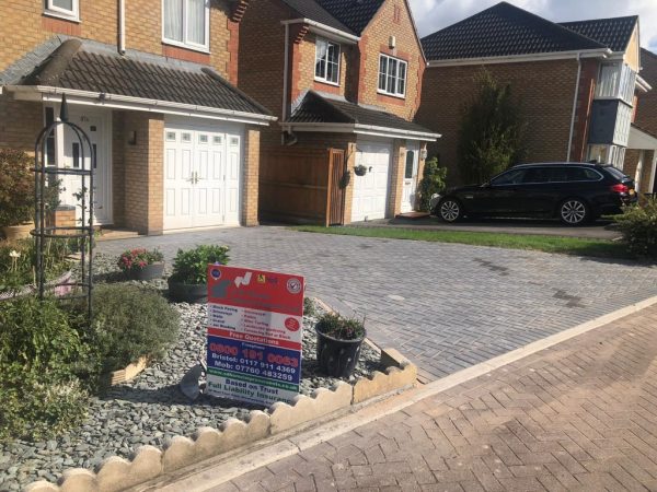 Dark Grey Block Paving Driveway in Yate, Bristol