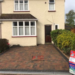 New Brindle and Charcoal Block Paved Driveway in Horfield, Bristol