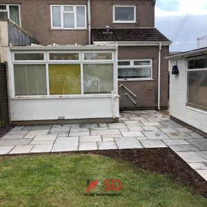 New Slabbed Patio in Coalpit Heath, Bristol