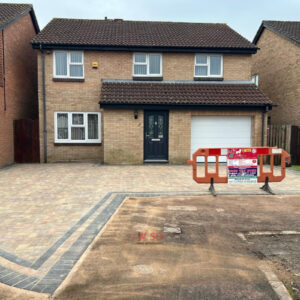 Driveway with Autumn Mix Block Paving in Longwell Green, Bristol